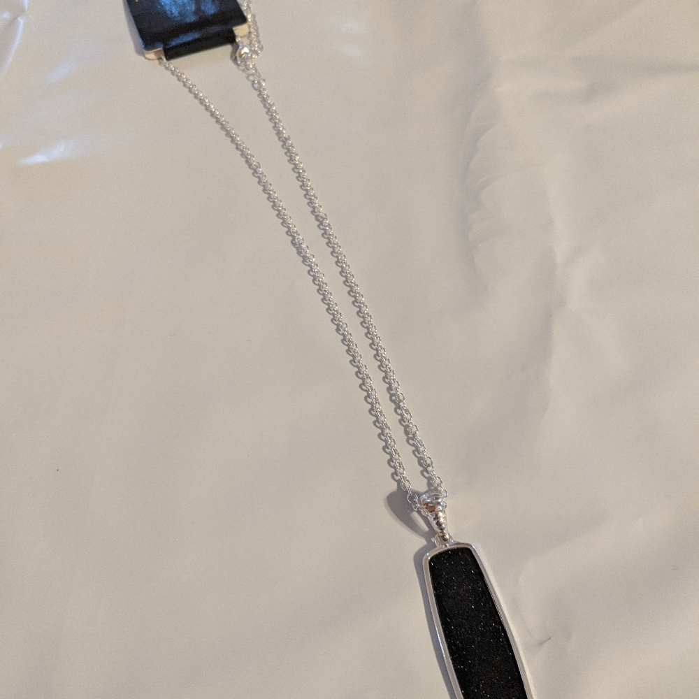 Maren elena necklace black silver